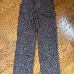 Women’s reddish white speckled Wool Pants